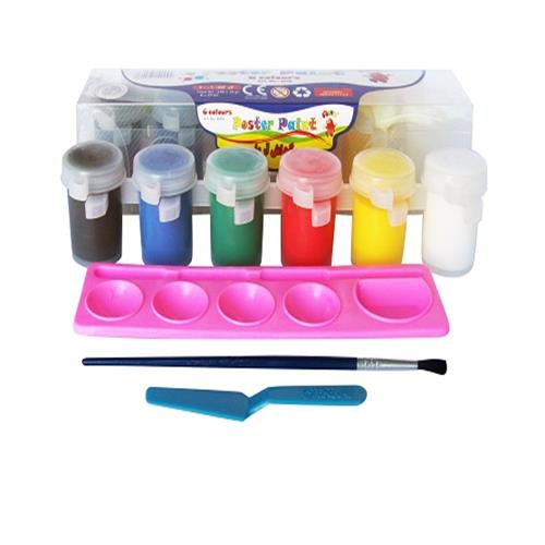 گواش 6 رنگ پیوسته طلقی(4009)